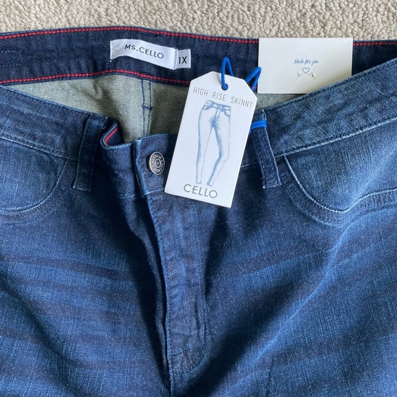 Ms. Cello High Rose Distressed Skinny Jeans - Picture 8 of 8